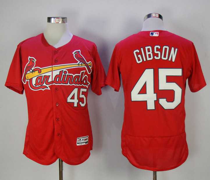 St. Louis Cardinals #45 Bob Gibson Red Flexbase Collection Stitched Jersey,We sell and wholesale St. Louis Cardinals #45 Bob Gibson Red Flexbase Collection Stitched Jersey on line form chian!